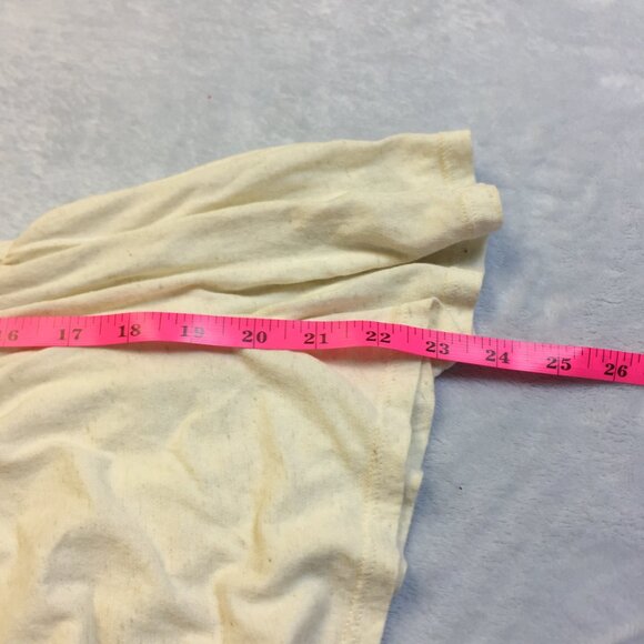 Lucky Brand Blouse Top Sz L Womans Ivory Cream Linen Knit Embroidered Lace Boho - Picture 15 of 16